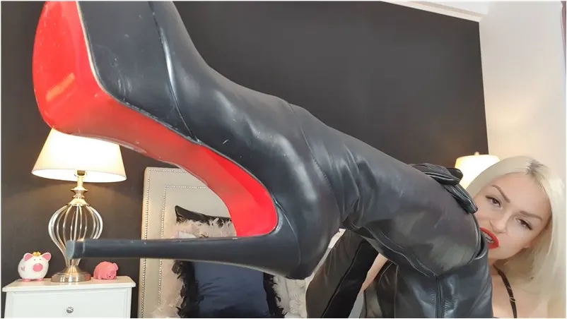 Annelyce Extreme femdom humiliation for leather loving sub | 1080p