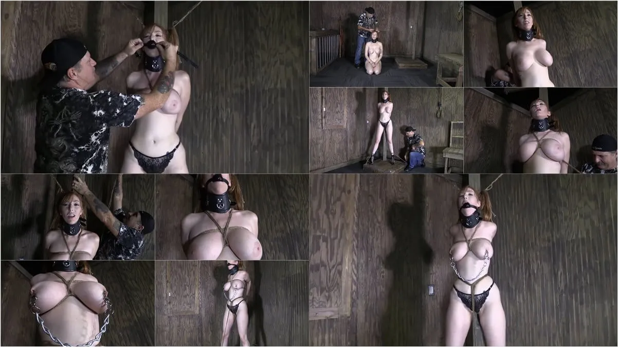 Lauren Phillips Caged - Busty gagged slavegirl | 720p